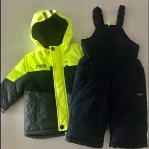 NWOT Oshkosh bgosh 2 piece snow suit size 12 month